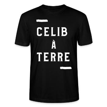 celib à terre blanc - T-shirt bio CRAFTER Stanley Stella Unisexe - noir - Devant - Alina (178cm) & Michal (187cm)