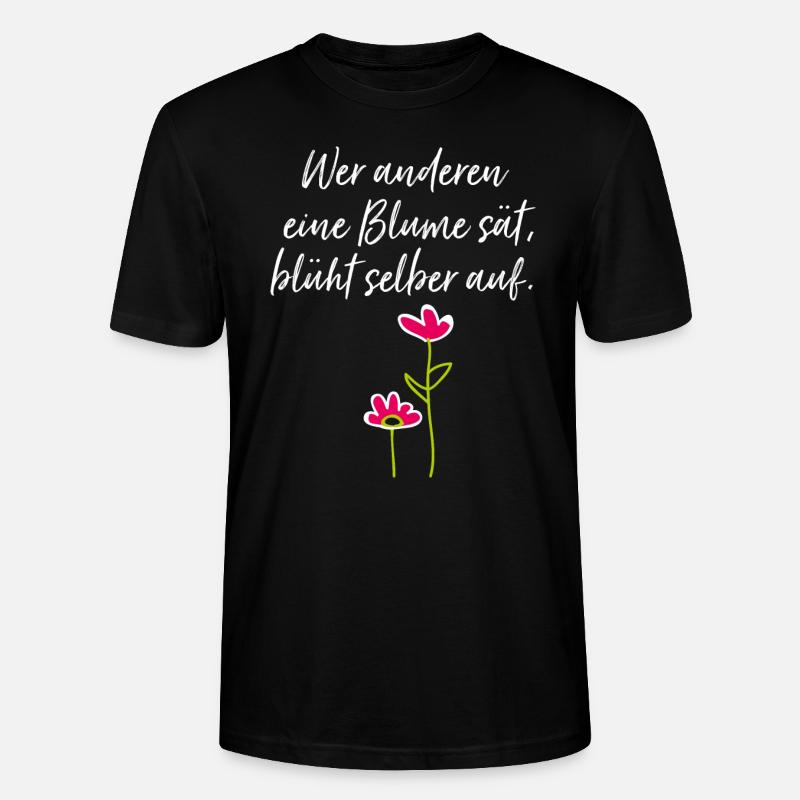 Gartenarbeit Geschenk Gärtner Hobbygärtner - Stanley/Stella Unisex Bio-T-Shirt CRAFTER - Schwarz