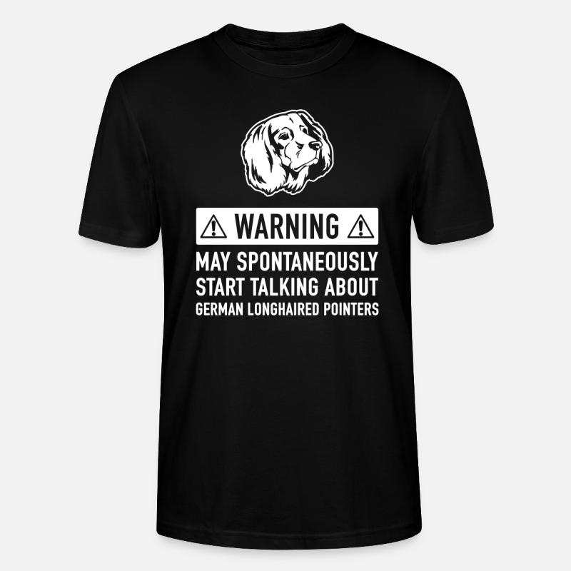 Drôle Pointer Longhair Idée cadeau - T-shirt bio CRAFTER Stanley Stella Unisexe - noir