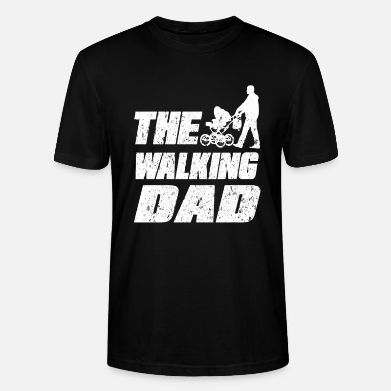 The Walking dad - Stanley/Stella Unisex Bio-T-Shirt CRAFTER - Schwarz