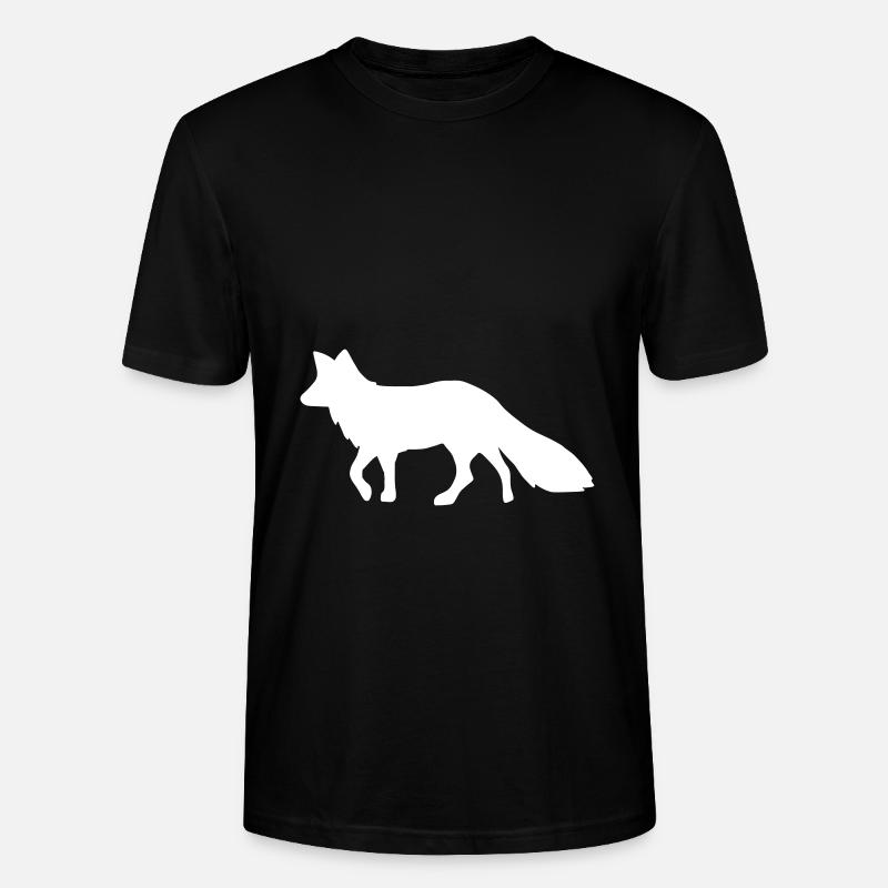 Fox white fox white - Stanley/Stella CRAFTER Unisex Organic T-Shirt - black