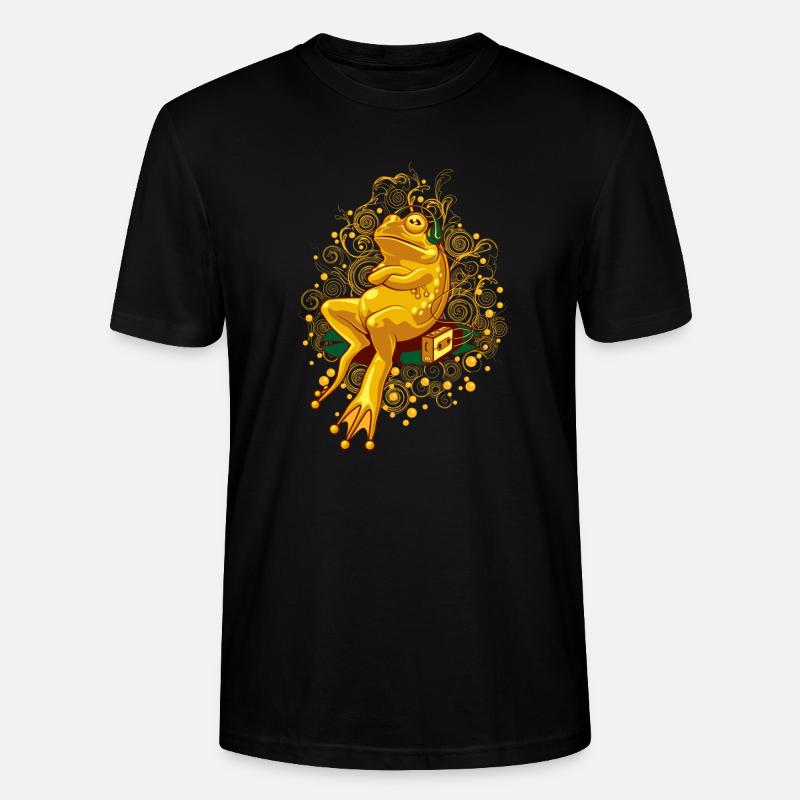 FROGGIE RELAX MODE - Stanley/Stella Unisex Bio-T-Shirt CRAFTER - Schwarz