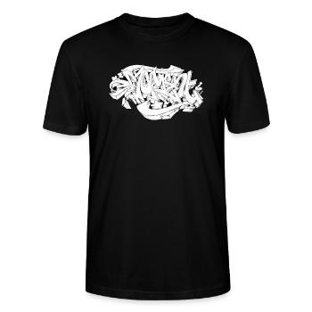 Graffiti - moment - T-shirt bio CRAFTER Stanley Stella Unisexe - noir - Devant - Alina (178cm) & Michal (187cm)