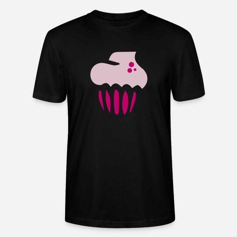 Sahne Cupcake - Stanley/Stella Unisex Bio-T-Shirt CRAFTER - Schwarz