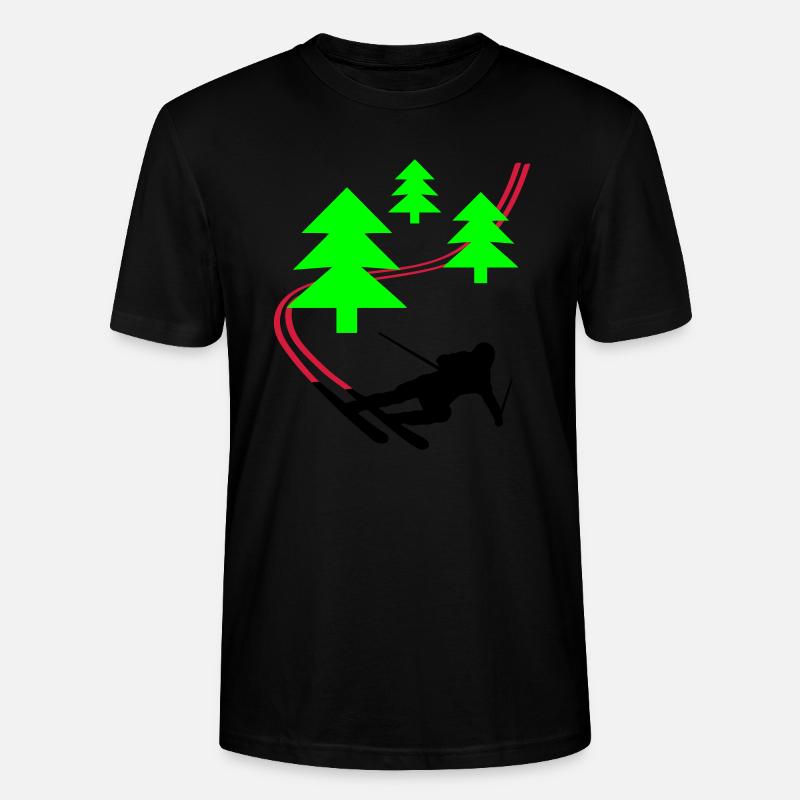 Wald Ski - Stanley/Stella Unisex Bio-T-Shirt CRAFTER - Schwarz