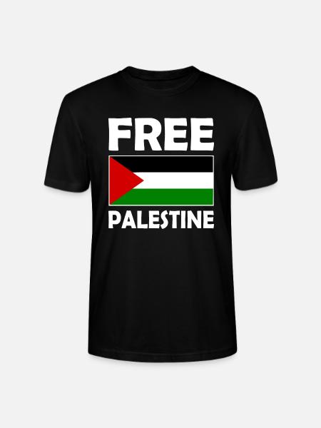 Free palestine - Stanley/Stella CRAFTER Unisex Organic T-Shirt - black