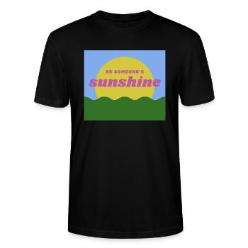 sunshine - Stanley/Stella CRAFTER Unisex Organic T-Shirt - black - Front - Alina (178cm) & Michal (187cm)