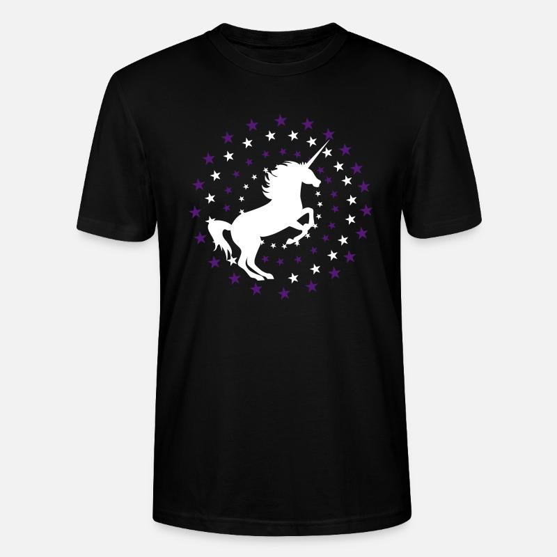 Einhorn - Stanley/Stella Unisex Bio-T-Shirt CRAFTER - Schwarz