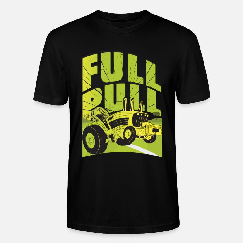 Tractor Pulling - Stanley/Stella CRAFTER Unisex Organic T-Shirt - black