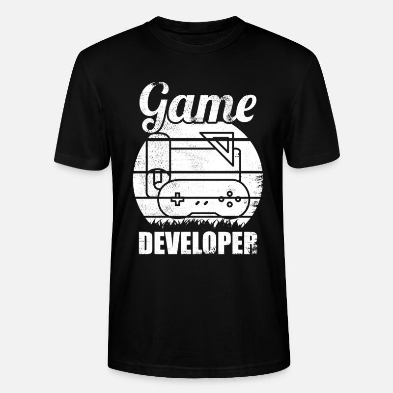 Games Developer - Stanley/Stella CRAFTER Unisex Organic T-Shirt - black