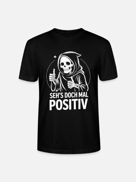 Regarde ça positivement, Faucheuse - T-shirt bio CRAFTER Stanley Stella Unisexe - noir