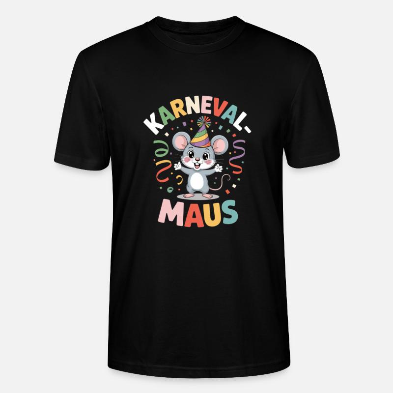 Karnevalsmaus Karneval Köln Kölner Karnevals Maus - Stanley/Stella Unisex Bio-T-Shirt CRAFTER - Schwarz