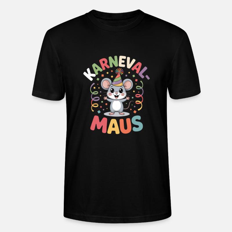 Karnevalsmaus Karneval Köln Kölner Karnevals Maus - Stanley/Stella Unisex Bio-T-Shirt CRAFTER - Schwarz