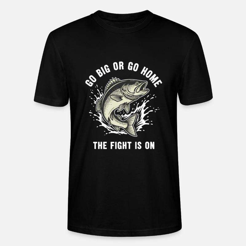 Pêche Rivière Combat Gros Poisson - T-shirt bio CRAFTER Stanley Stella Unisexe - noir