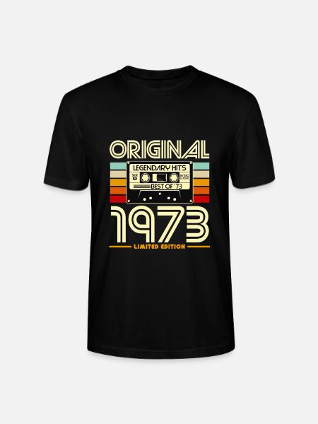 Original 1973 Retro Cassette - Stanley/Stella CRAFTER Unisex Organic T-Shirt - black