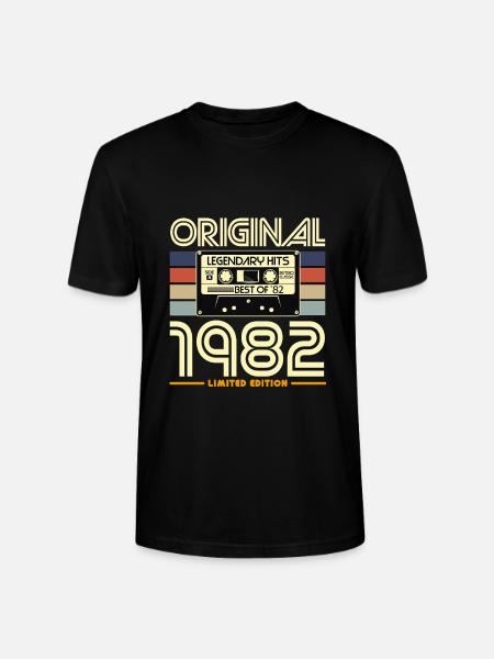 Original 1982 Limited Edition - Stanley/Stella CRAFTER Unisex Organic T-Shirt - black