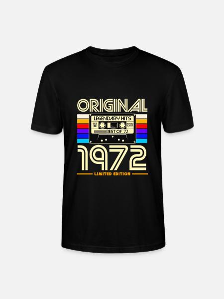 1972 Limited Edition Cassette - Stanley/Stella CRAFTER Unisex Organic T-Shirt - black