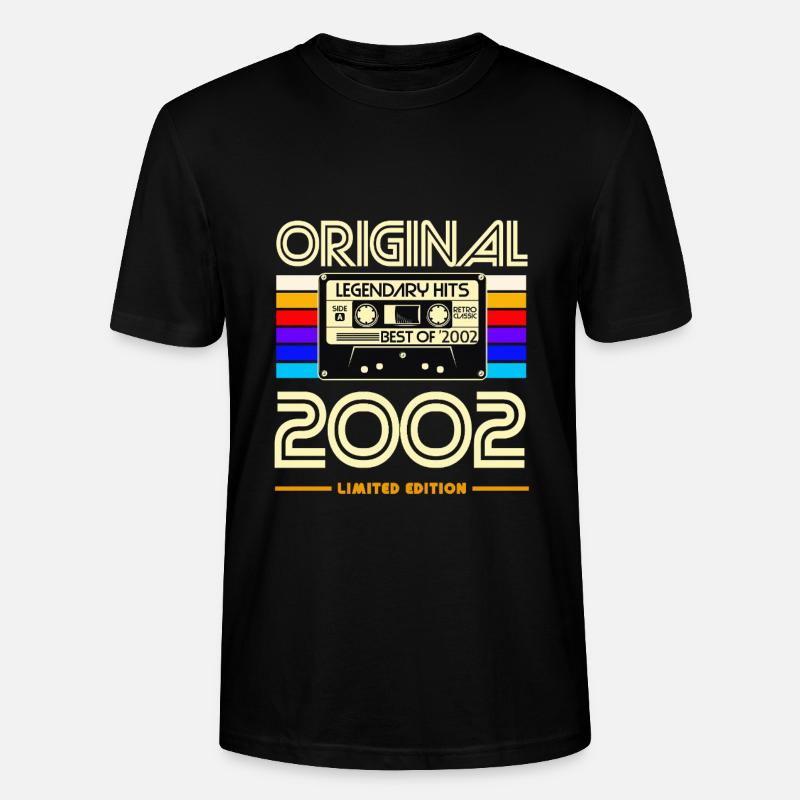 Originalkassette Retro von 2002 - Stanley/Stella Unisex Bio-T-Shirt CRAFTER - Schwarz