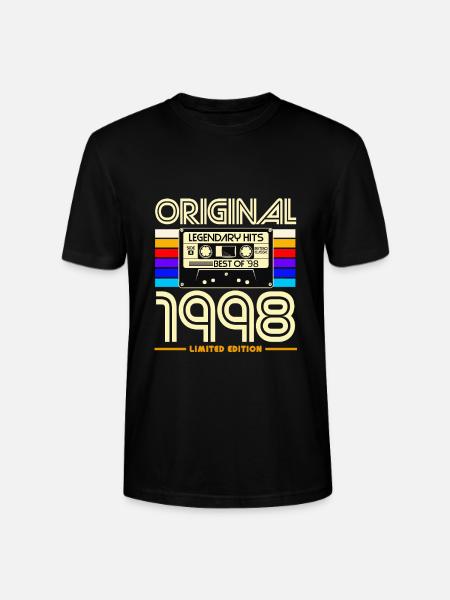 Legendary Cassette 1998 Limited Edition - Stanley/Stella Unisex Bio-T-Shirt CRAFTER - Schwarz
