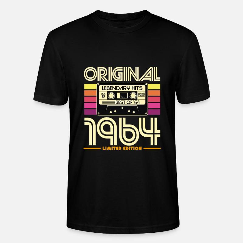 Originale Retro-Hits von 1964 - Stanley/Stella Unisex Bio-T-Shirt CRAFTER - Schwarz