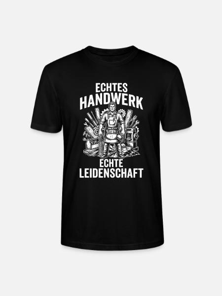 Echtes Handwerk, echte Leidenschaft, Handwerker - Stanley/Stella Unisex Bio-T-Shirt CRAFTER - Schwarz