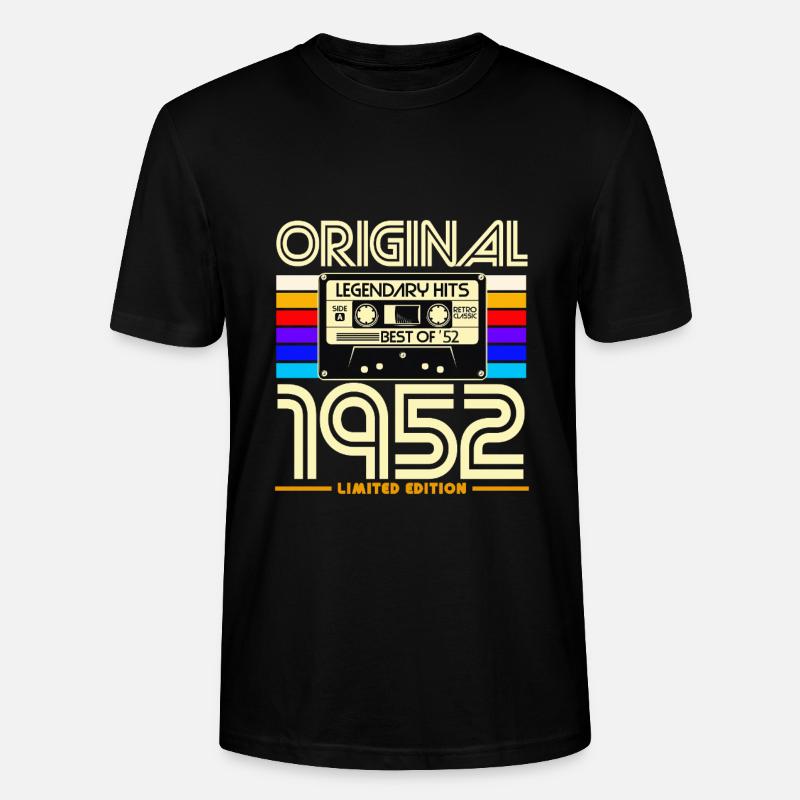 Originale Retro-Kassette von 1952 - Stanley/Stella Unisex Bio-T-Shirt CRAFTER - Schwarz