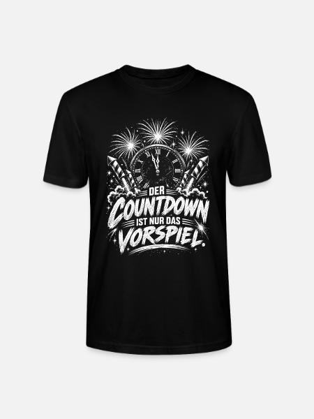 Countdown Feuerwerk Silvester - Stanley/Stella Unisex Bio-T-Shirt CRAFTER - Schwarz