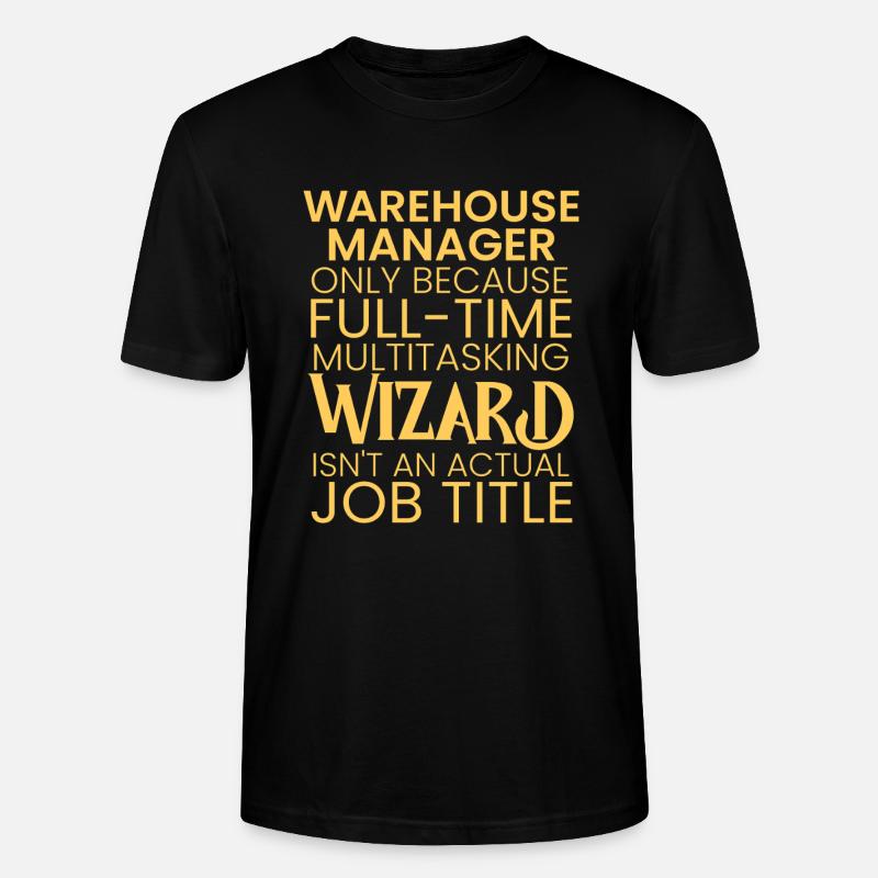 Warehouse Manager multitasking Wizard - Stanley/Stella Unisex Bio-T-Shirt CRAFTER - Schwarz