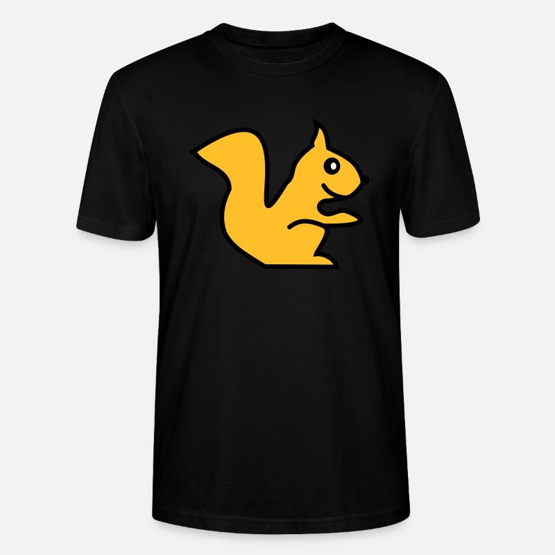 squirrel - Stanley/Stella Unisex Bio-T-Shirt CRAFTER - Schwarz