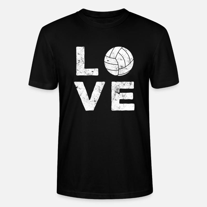 ich liebe Volleyball - Stanley/Stella Unisex Bio-T-Shirt CRAFTER - Schwarz
