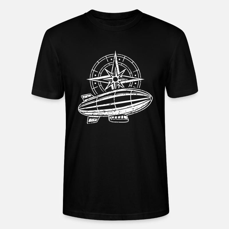 Kompass Reise - Stanley/Stella Unisex Bio-T-Shirt CRAFTER - Schwarz