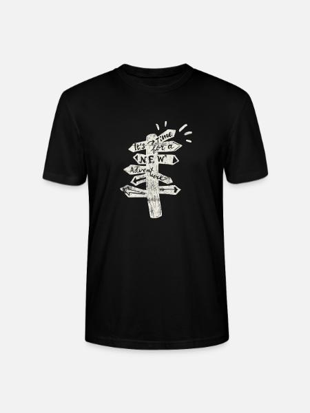 reisen spruch reise - Stanley/Stella Unisex Bio-T-Shirt CRAFTER - Schwarz