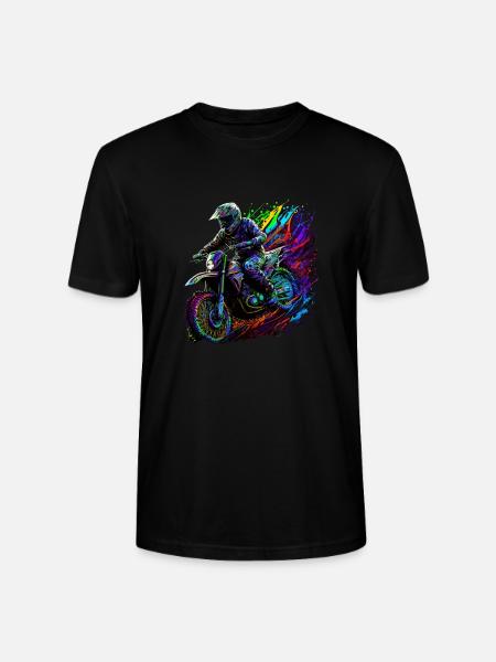 Motocross Liebe - Stanley/Stella Unisex Bio-T-Shirt CRAFTER - Schwarz