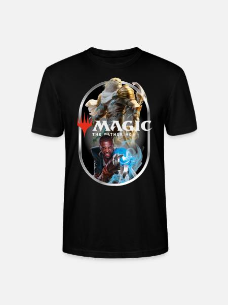 Magic: The Gathering Ajani og Teferi Blue Magic - Stanley Stella CRAFTER unisex økologisk-T-shirt - sort