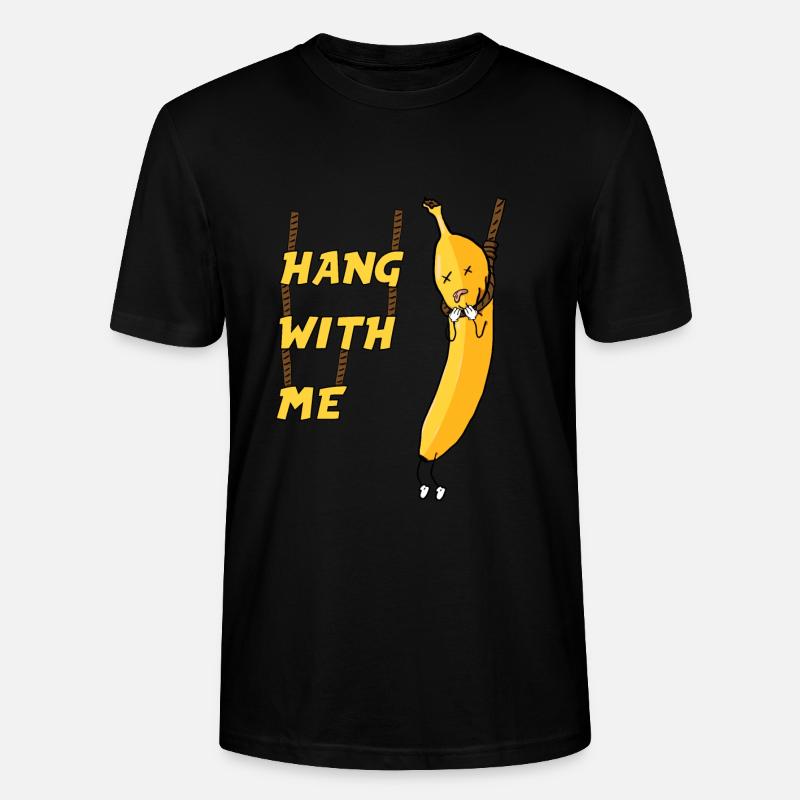 Traîner avec moi - Banana - T-shirt bio CRAFTER Stanley Stella Unisexe - noir