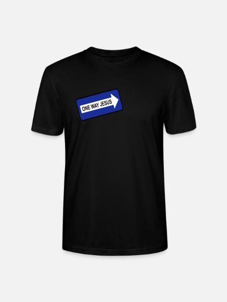 One Way Jesus - Stanley/Stella CRAFTER Unisex Organic T-Shirt - black