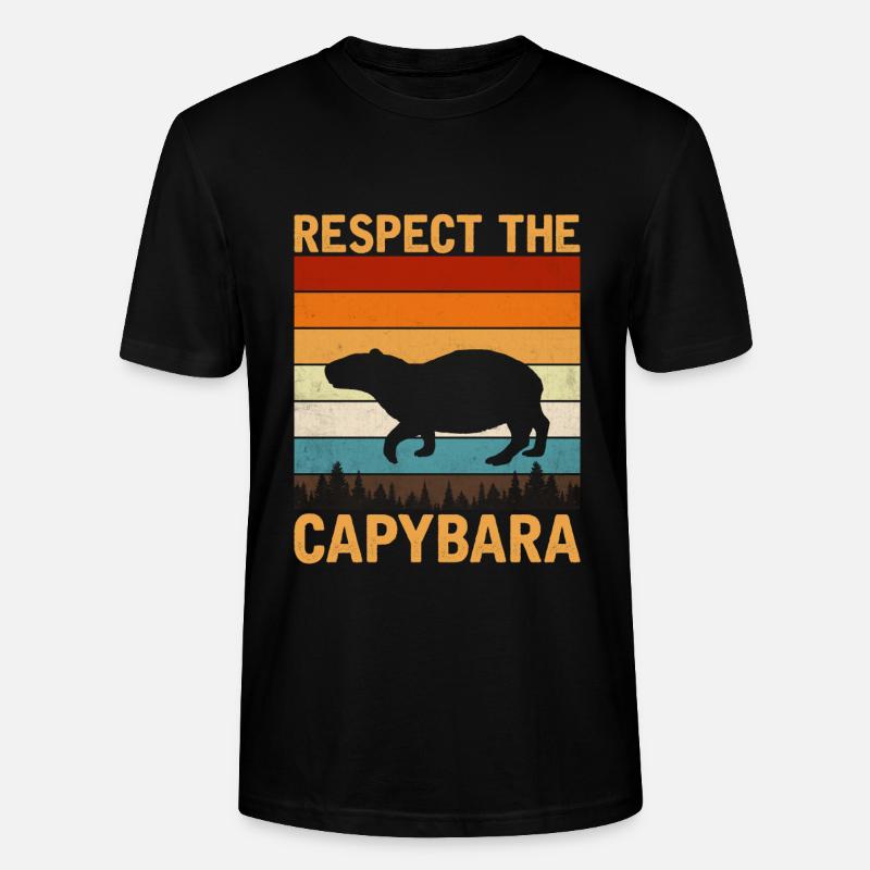 Capybara - Stanley/Stella Unisex Bio-T-Shirt CRAFTER - Schwarz