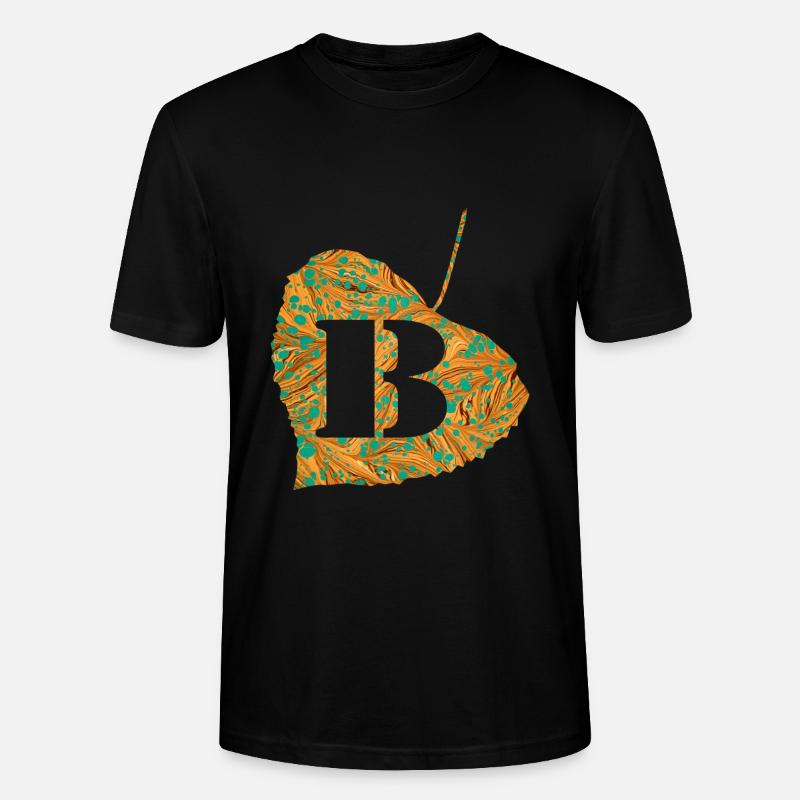 Feuille E 95 B - T-shirt bio CRAFTER Stanley Stella Unisexe - noir