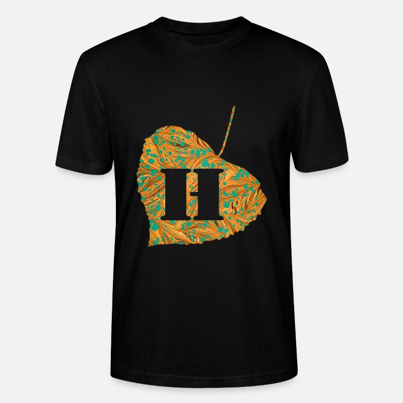 Feuille E 95 h - T-shirt bio CRAFTER Stanley Stella Unisexe - noir
