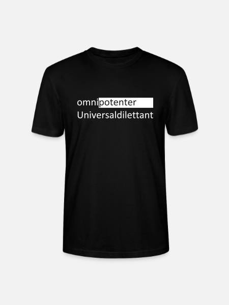 omnipotenter Universaldilettant - Stanley/Stella Unisex Bio-T-Shirt CRAFTER - Schwarz