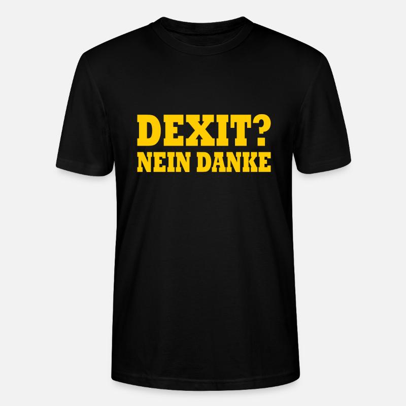 Dexit non merci - T-shirt bio CRAFTER Stanley Stella Unisexe - noir