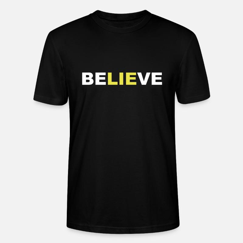 croire - T-shirt bio CRAFTER Stanley Stella Unisexe - noir