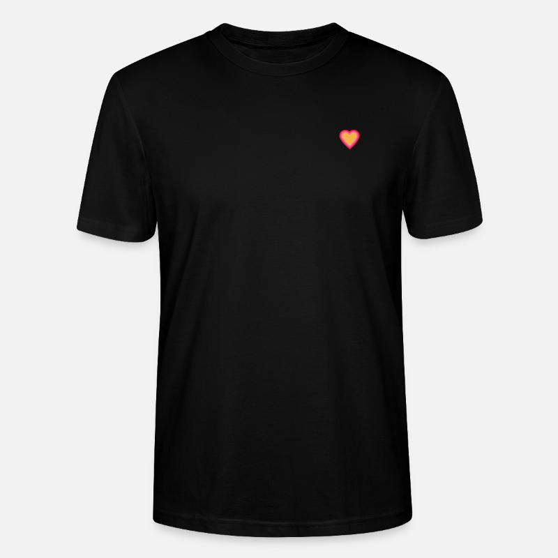 Herz - Stanley/Stella Unisex Bio-T-Shirt CRAFTER - Schwarz