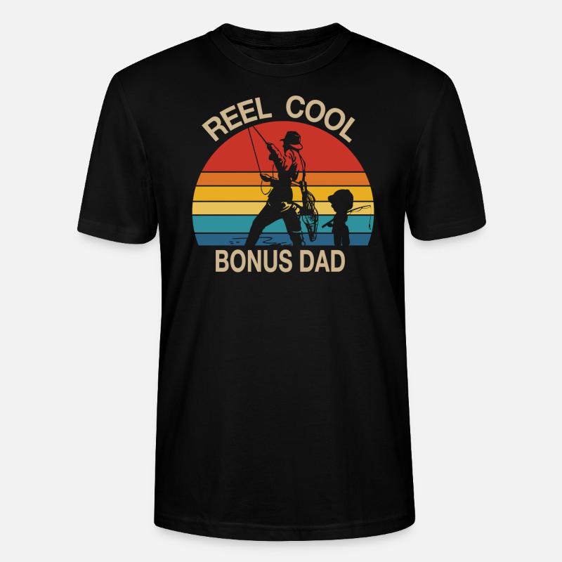 Reel Cool Bonus Papa - Stanley/Stella Unisex Bio-T-Shirt CRAFTER - Schwarz