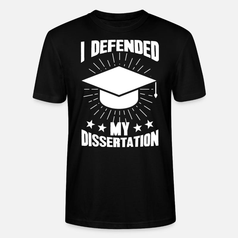 Dissertation PhD PhD Exam Gift - Stanley/Stella CRAFTER Unisex Organic T-Shirt - black