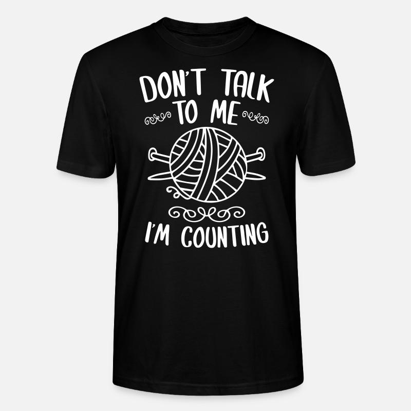 Knitting - T-shirt bio CRAFTER Stanley Stella Unisexe - noir