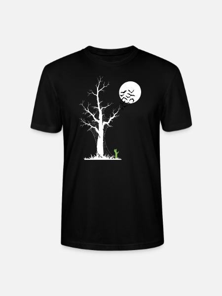 Zombie Tree, Zombie Alarm Clock - Stanley/Stella CRAFTER Unisex Organic T-Shirt - black