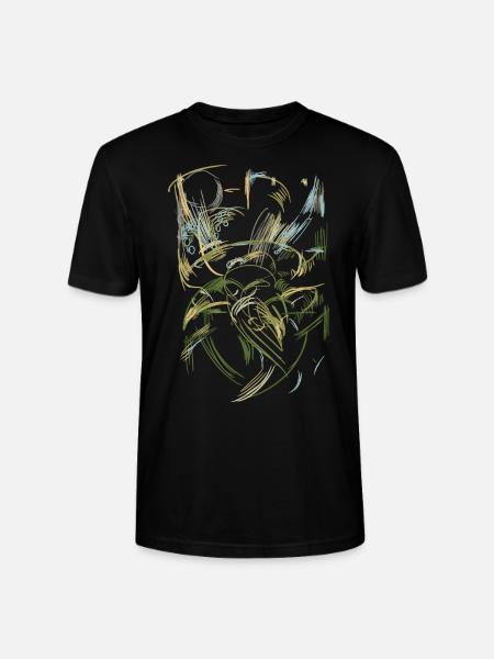 Wild Abstract Fantasy - Background - Stanley/Stella CRAFTER Unisex Organic T-Shirt - black