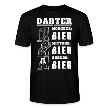 Mon quotidien de dard - T-shirt bio CRAFTER Stanley Stella Unisexe - noir - Devant - Alina (178cm) & Michal (187cm)