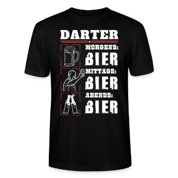 Mon quotidien de dard - T-shirt bio CRAFTER Stanley Stella Unisexe - noir - Devant - Alina (178cm) & Michal (187cm)